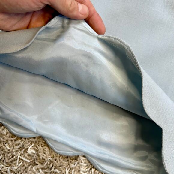 Ralph Lauren Black Label Silk Blue Pencil Skirt Made in USA Women’s Size 2 - Picture 2 of 6